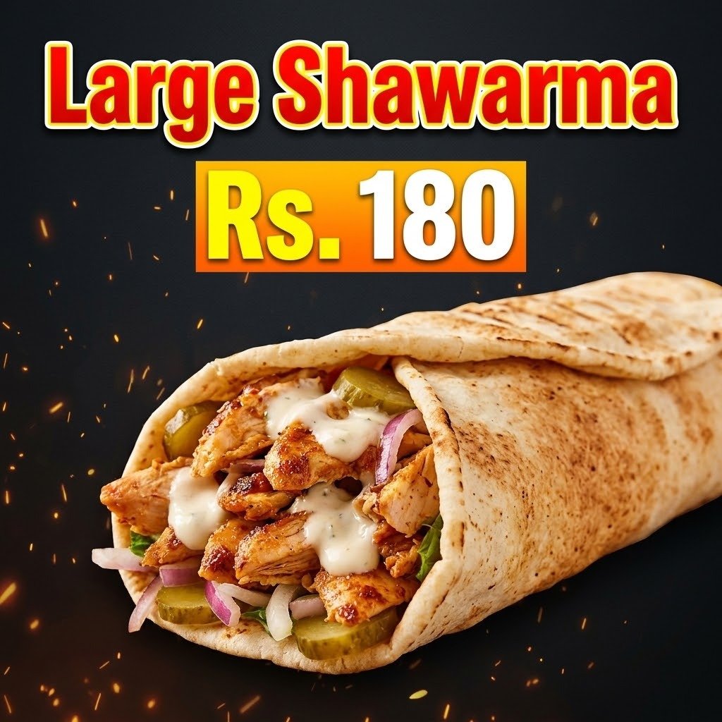 Large Shawarma (Bara Shawarma) - بڑا شوارما