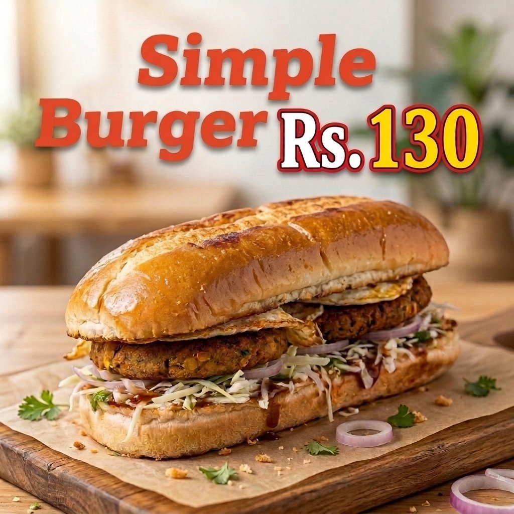 Sada Burger (Simple Burger) - سادہ برگر
