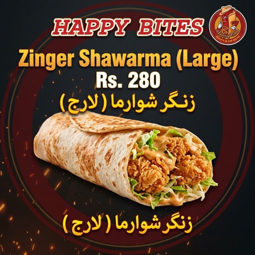 Zinger Shawarma (Large) - زنگر شوارما (لارج)